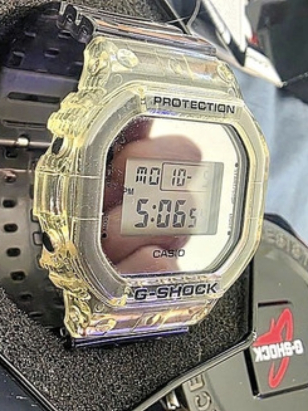 Casio G-Shock DW-5600SK Digital Watch Black Silver NWT